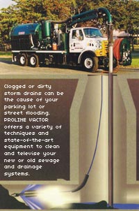 How PROLINE's vactor trucks clean clogged storm and sewer drains